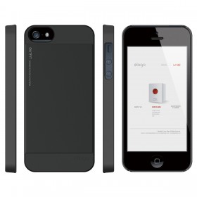 Чехол для iPhone 5 / 5s Elago S5 Outfit Aluminum Black