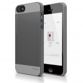 Чехол для iPhone 5 / 5s Elago S5 Outfit Aluminium Dark Grey