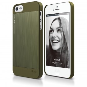Чехол для iPhone 5 / 5s Elago S5 Outfit Matrix Aluminum Camo Green