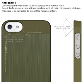 Чехол для iPhone 5 / 5s Elago S5 Outfit Matrix Aluminum Camo Green