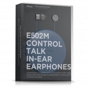 Наушники Elago E502 Earphones (Jean Indigo-Dark Gray)