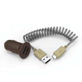 Автомобильная зарядка Elago USB Charger micro USB C6 Chocolate 