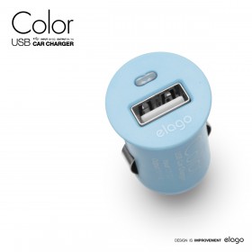 Автомобильная зарядка Elago Color USB Car Charger Blue