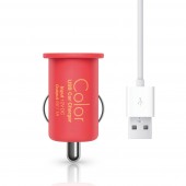 Автомобильная зарядка Elago Color USB Car Charger Red
