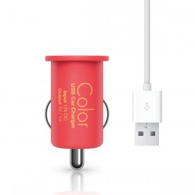 Автомобильная зарядка Elago Color USB Car Charger Red
