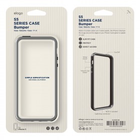 Бампер для iPhone 5 / 5s Elago S5 Bumper Dark Gray