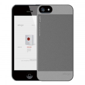 Чехол для iPhone 5 / 5s Elago S5 Outfit Aluminum Dark Grey