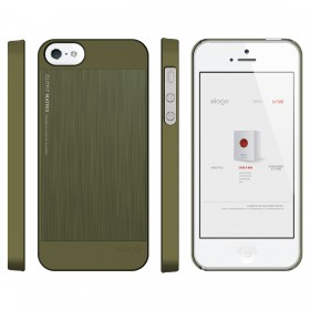 Чехол для iPhone 5 / 5s Elago S5 Outfit Matrix Aluminum Camo Green