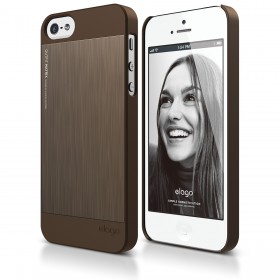Чехол для iPhone 5 / 5s Elago S5 Outfit Matrix Aluminum Chocolate