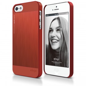 Чехол для iPhone 5 / 5s Elago S5 Outfit Matrix Aluminum Red