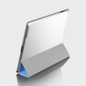 Защитная наклейка для iPad 4 SGP Skin Guard Set Series Carbon White (SGP08859)