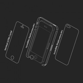 Защитная пленка для iPhone 5 SGP Incredible Shield Film Set Transparency 4.0 (SGP08201)