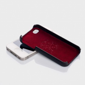 Чехол для iPhone 4, 4S SGP Genuine Leather Grip Series Black (SGP06900)