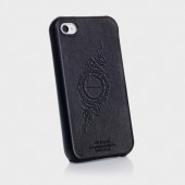 Чехол для iPhone 4, 4S SGP Genuine Leather Grip Series Black (SGP06900)