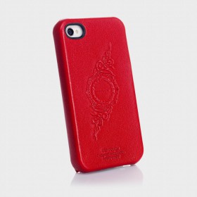 Чехол для iPhone 4, 4S SGP Genuine Leather Grip Series Red (SGP06921)