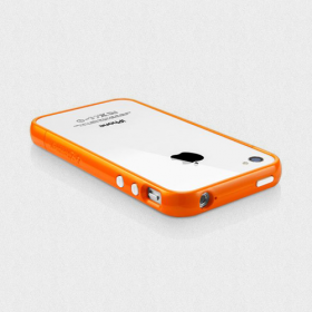Бампер для iPhone 4, 4S SGP Linear EX Color Series Orange (SGP08371)