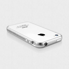 Бампер для iPhone 4, 4S SGP Linear EX Color Series Silver (SGP08368)