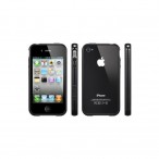 Бампер для iPhone 4, 4S SGP Linear EX Color Series Black (SGP08372)