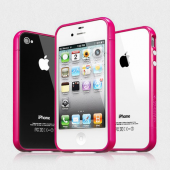 Бампер для iPhone 4, 4S SGP Linear EX Color Series Pink (SGP08396)