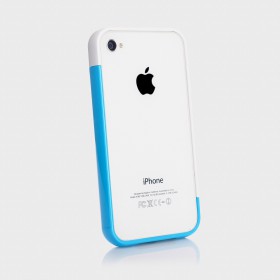 Бампер для iPhone 4, 4S SGP Linear EX Meteor Series Blue (SGP08376)