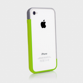 Бампер для iPhone 4, 4S SGP Linear EX Meteor Series Lime (SGP08375)