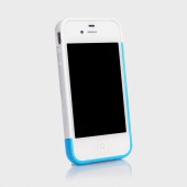 Бампер для iPhone 4, 4S SGP Linear EX Meteor Series Blue (SGP08376)