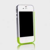 Бампер для iPhone 4, 4S SGP Linear EX Meteor Series Lime (SGP08375)