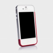 Бампер для iPhone 4, 4S SGP Linear EX Meteor Series Red (SGP08377)