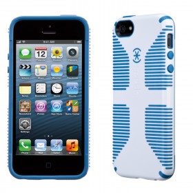 Чехол для iPhone 5 Speck CandyShell Grip White/Harbor Blue