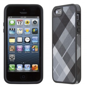 Чехол для iPhone 5 Speck Fabshell Megaplaid Black